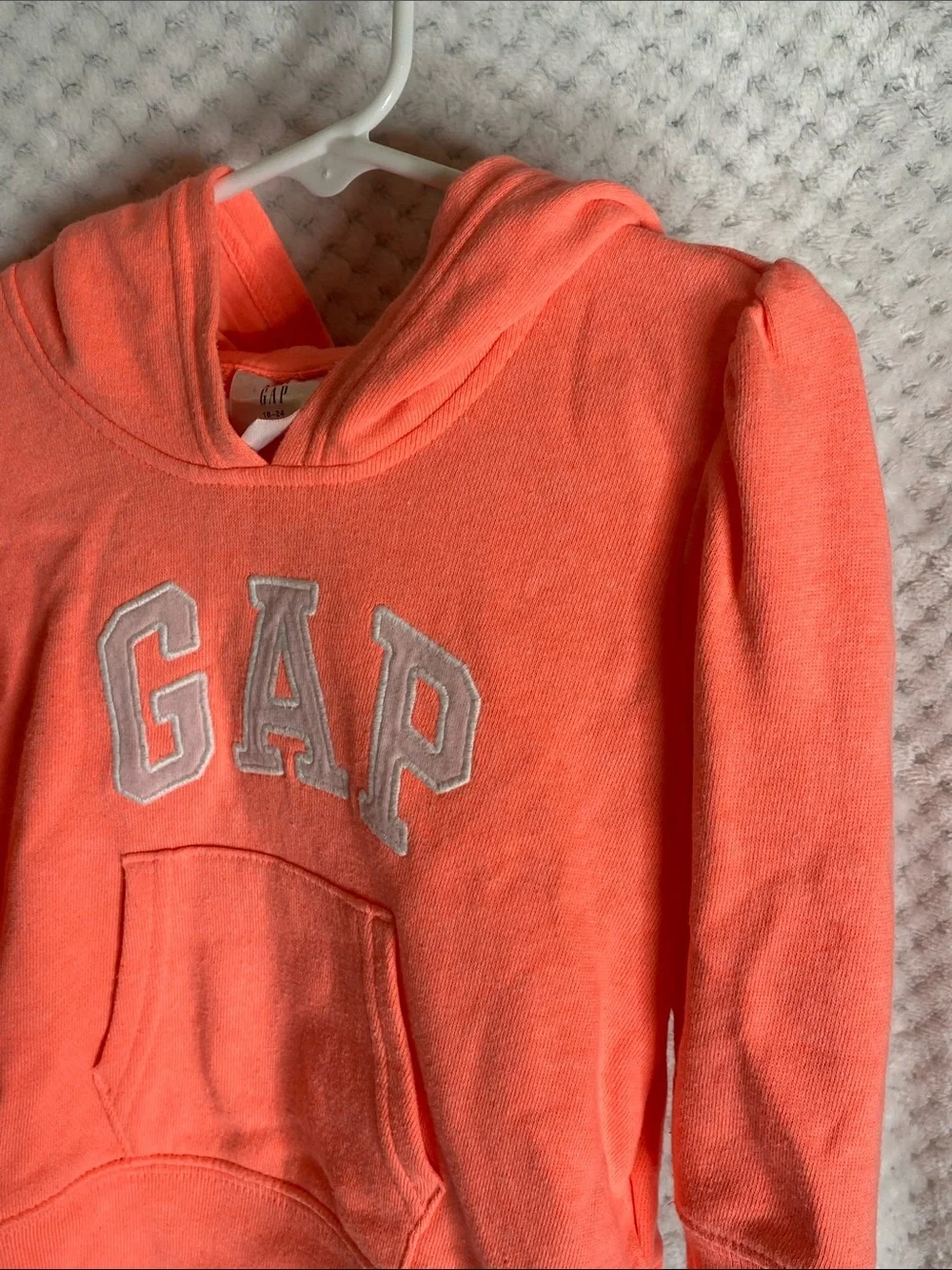 Baby GAP Girls Bright Orange Pullover Hoodie